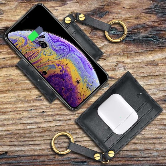 PLUSUS World's Thinnest Leather Wireless Charging Pad & Wallet Premium Gift Set - Picture 6 of 11